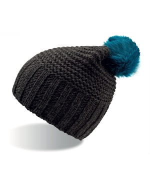 BEANIE POMPON-ECO  80%A15%L5%V