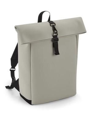 MATTE PU ROLL-TOP BACKPACK BG335