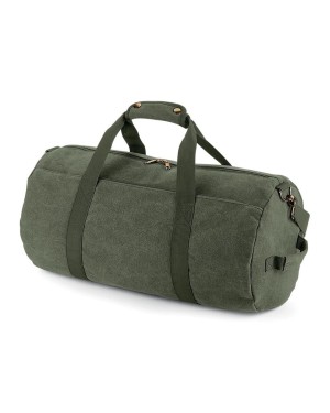 VINTAGE CANVAS BARREL BAG BG655