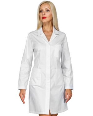 CAMICE DONNA SINGAPORE BIANCO SENZA ELASTICO AI POLSI - ISACCO 009250