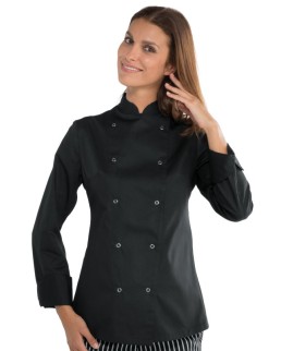 GIACCA LADY CHEF BOTTONI A PRESSIONE - ISACCO 057541