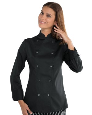 GIACCA LADY CHEF BOTTONI A PRESSIONE - ISACCO 057541