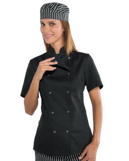 GIACCA LADY CHEF BOTTONI A PRESSIONE - ISACCO 057541M