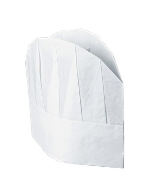 CONFEZIONE CAPPELLO CUOCO TNT CM 23 (10 PEZZI) 074000