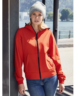 LADIES HOODED SOFTSHELL JACKET JN1145