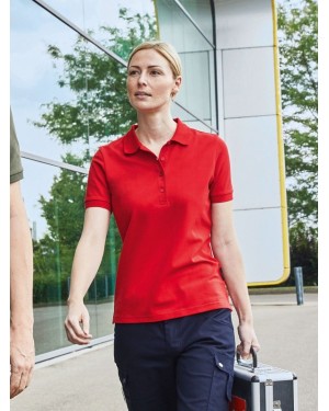 LADIES BIO STRETCH-POLO WORK - SOLID JN1805