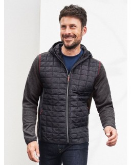 MENS KNITTED HYBRID JACKET JN772