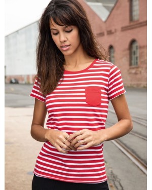 LADIES T-SHIRT STRIPED JN8027