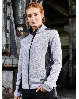 LADIES KNITTED WORKWEAR FLEECE JACKET - STRONG JN861