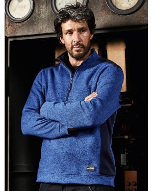 MENS KNITTED WORKWEAR FLEECE HALF-ZIP - STRONG JN864