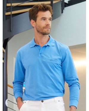 MENS WORKWEAR POLO POCKET LONGSLEEVE JN866