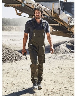 WORKWEAR PANTS WITH BIB - SOLID JN879