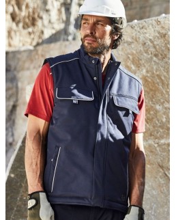 WORKWEAR SOFTSHELL PADDED VEST - SOLID JN885