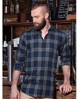 MENS CHECKED SHIRT URBAN-STYLE KBM8