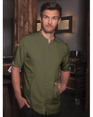 CHEFS JACKET SHORT-SLEEVE GREEN GENERATION KJM36