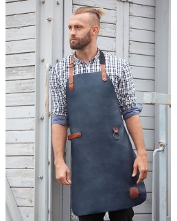 LEATHER BIB APRON KLS23