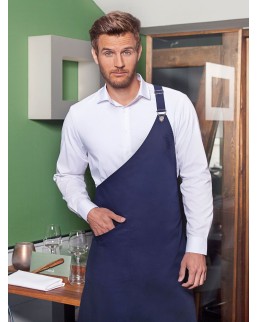 ASYMMETRICAL BIB APRON WITH POCKET KLS36