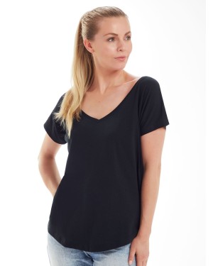 WOMENS LOOSE FIT V NECK T MAM147