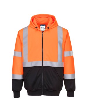 FELPA BICOLORE CON CAPPUCCIO HI-VIS B315