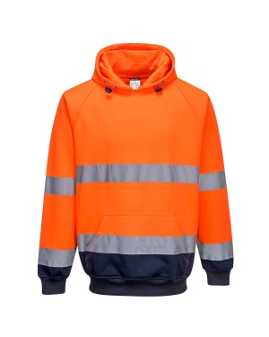 FELPA BICOLORE CON CAPPUCCIO HI-VIS B316