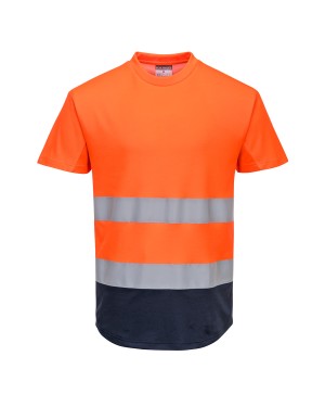 T-SHIRT BICOLORE MESH COTTON COMFORT HI-VIS C395