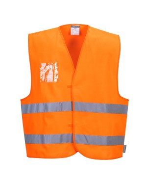 GILET CON PORTA BADGE HI-VIS C475