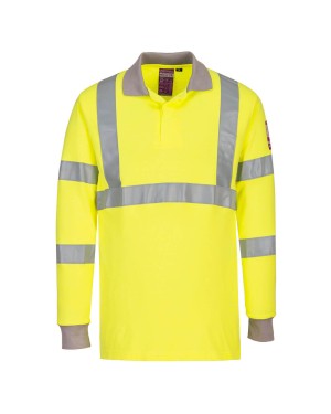 POLO MANICA LUNGA HI-VIS IGNIFUGA E ANTISTATICA  FR77