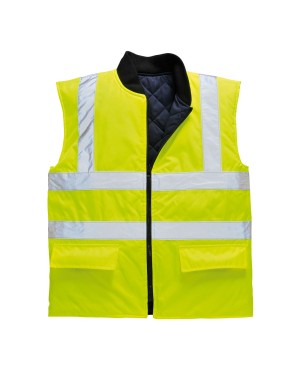 GILET IMBOTTITO REVERSIBILE HI-VIS S469