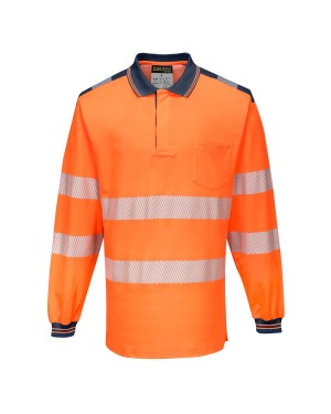 PW3 POLO MANICA LUNGA HI-VIS T184