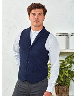 MENS HERRINGBONE WAISTCOAT PR625