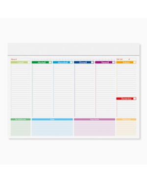 PLANNING E RUBRICHE - MINI PLANNING MULTICOLOR PA806