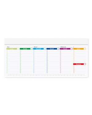 PLANNING E RUBRICHE - SLIM PLANNING MULTICOLOR PA807