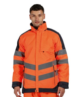 HI-VIS PRO INSULATED JACKET 100% POL 260 GR/M TRA341