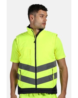 HI-VIS PRO INSULATED BODYWARMER 100% POL 260 GR/M TRA840