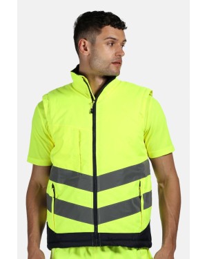 HI-VIS PRO INSULATED BODYWARMER 100% POL 260 GR/M TRA840