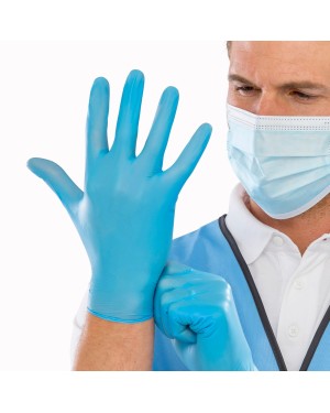 VINYL BLUE GLOVES 100%VINYLPVC