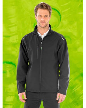 RECYCLED 3-LAYER PRINTABLE SOFTSHELL JACKET RER900M