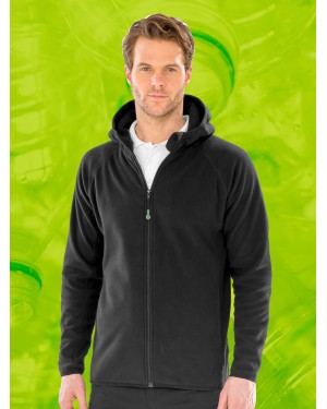 HOODED RECYCLED MICROFLEECE JACKET RER906X