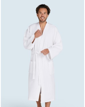 CONSTANCE WAFFLE PIQUE BATH ROBE