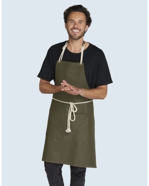 CORSICA - CORD BIB APRON WITH POCKET