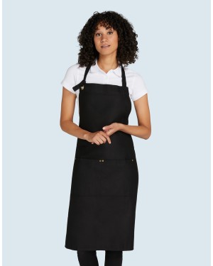 PROVENCE - EYELET BIB APRON WITH POCKET