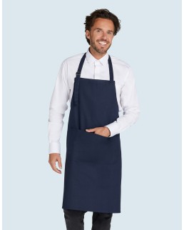 LISBON - COTTON HEAVYWEIGHT BIB APRON WITH POCKET