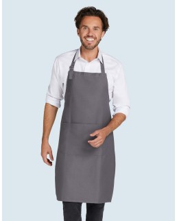 LISBON - ORGANIC HEAVYWEIGHT BIB APRON WITH POCKET