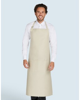 AMSTERDAM - RECYCLED BIB APRON WITH POCKET