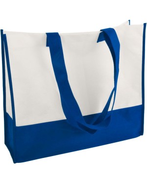 SHOPPER CON SOFFIETTO IN TNT 80 G/M2, MANICI LUNGHI