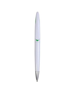 PENNA A SCATTO IN PLASTICA CON FUSTO BIANCO E CLIP CURVA CON INTERNO COLORATO, REFILL JUMB