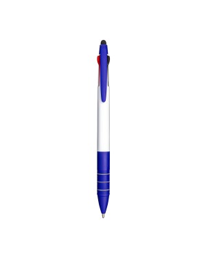 PENNA A SCATTO IN PLASTICA CON 3 REFILL DEI COLORI BLU, NERO E ROSSO