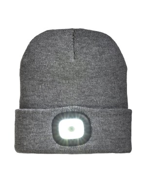 CAPPELLINO IN MAGLIA 100% ACRILICO PESANTE CON LUCE LED REMOVIBILE E RICARICABILE USB 19308