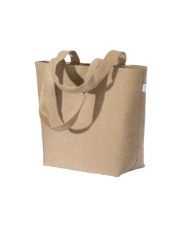 SHOPPER CON SOFFIETTO IN COTONE RICICLATO 280 G/M2 24130