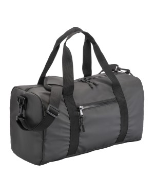 BORSA DUFFLE IN POLIESTERE WATER RESISTANT. TRACOLLA REGOLABILE E REMOVIBILE CON FIBBIA